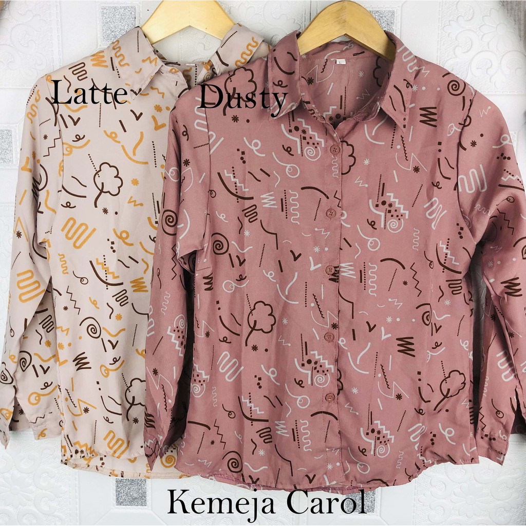 ZAYA - KEMEJA MONALISA MOTIF CAROL L-XXXL