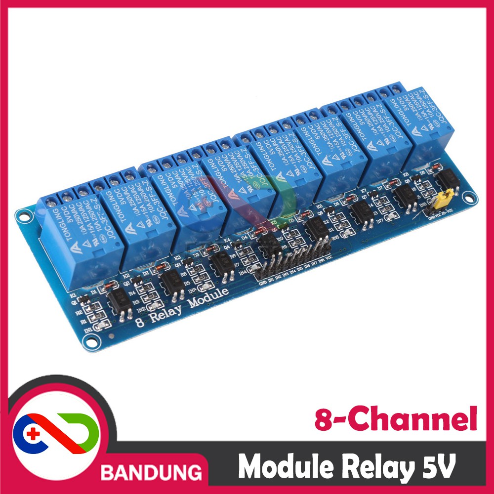 RELAY 5V 8 CHANNEL OUTPUT 250VAC 30VDC 10A WITH OPTOCUPLER MODULE