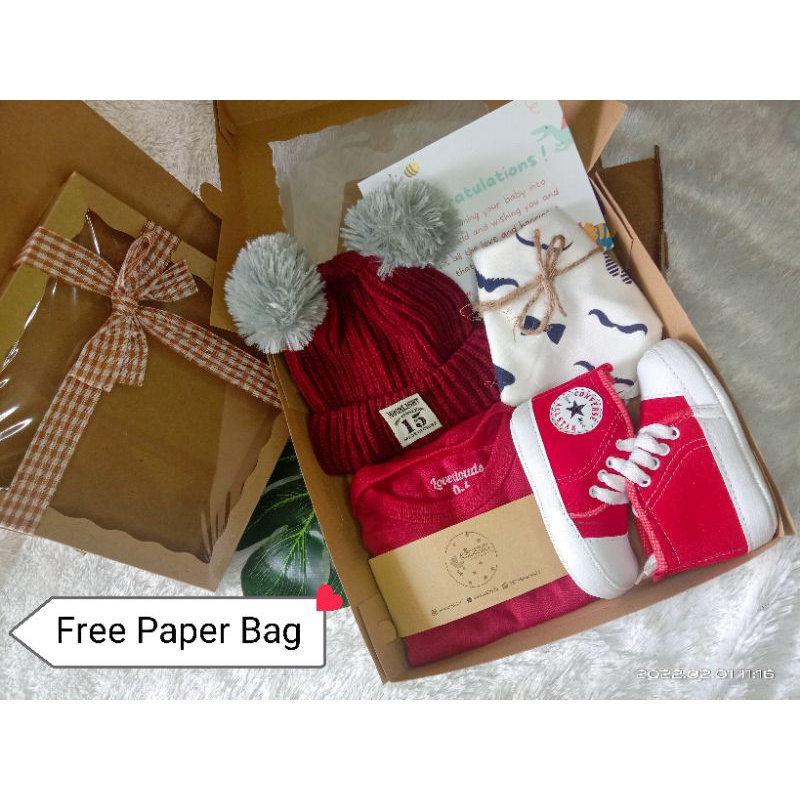 Hampers bayi / Hampers new born / Hampers jumper BAYI / HAMPERS JUMPSUIT BAYI /HAMPERS BAYI COWOK / KADO LAHIRAN / HAMPERS BAYI LAKI LAKI / KADO BAYI-Jumper maroon
