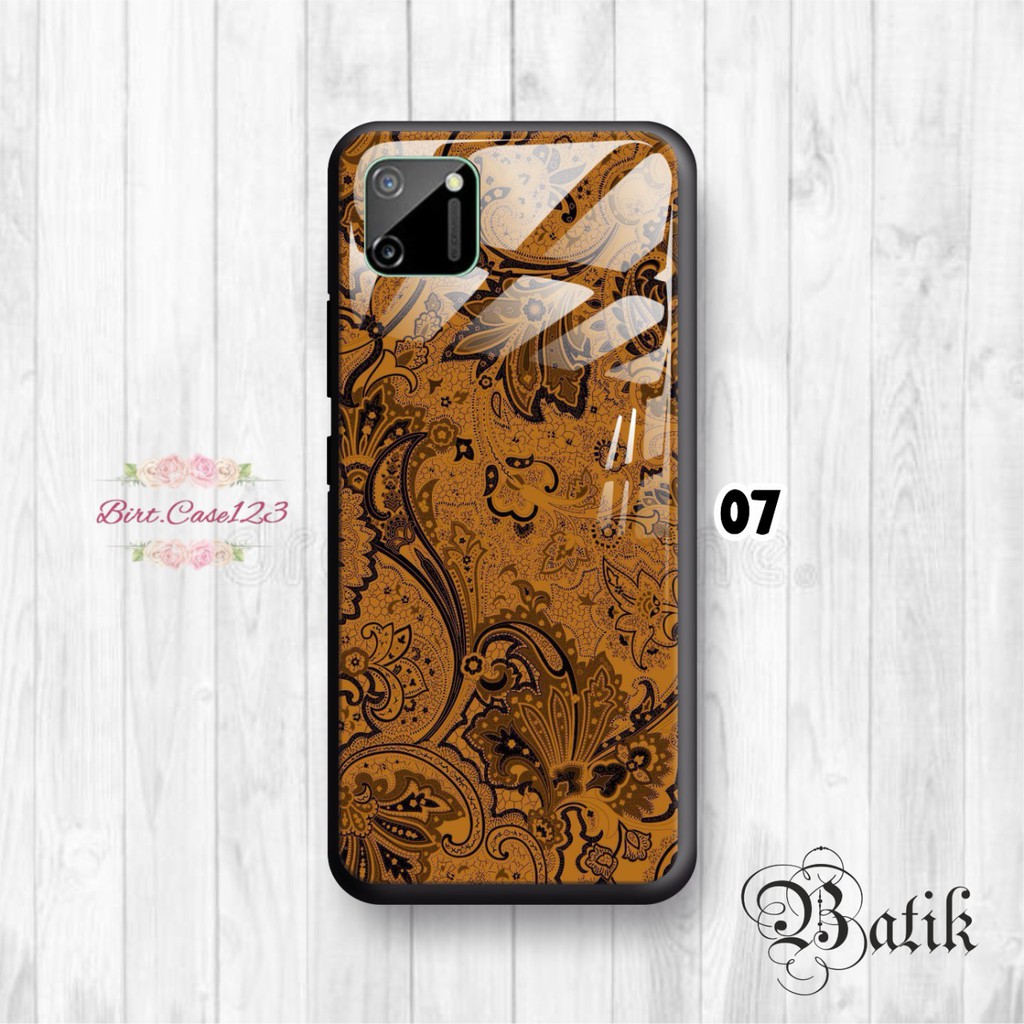 Softcase back case glass kaca BATIK Iphone 6 6s 6+ 6s+ 7 7s 7+ 8 8+ x xr 11 12 mini pro max BC2368