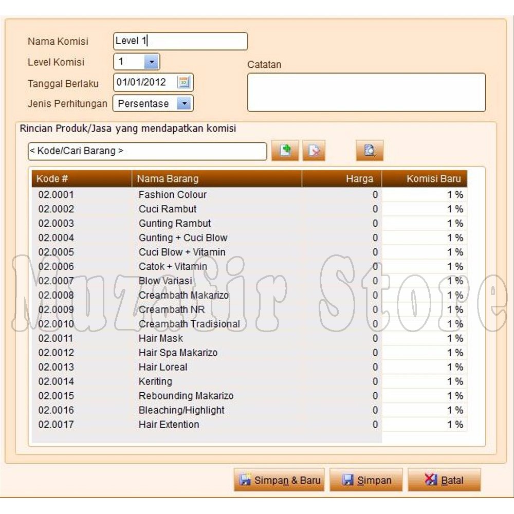 SOFTWARE KASIR SPA SALON MESSAGE KLINIK FULL UNLIMITED