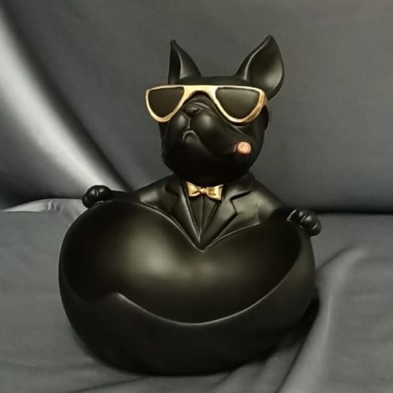 Bono Butler Tray / Asbak Mewah / Asbak Keramik Hitam