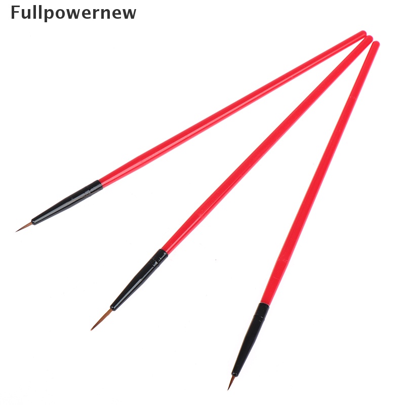 [FULL] 3pcs/set Nail Art Liner Brush Angle Drawing Painting UV Gel Line Pen Nail Tools