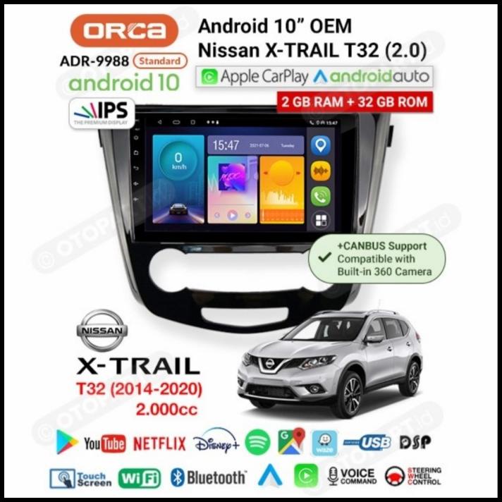 Head Unit Tv Mobil Android Oem Nissan X-Trail