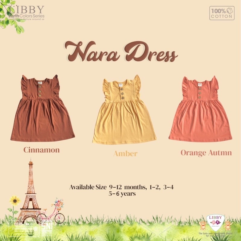 NARA DRESS LIBBY ANAK PEREMPUAN