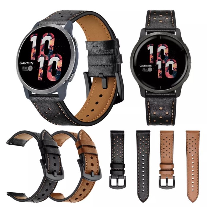 STRAP HUAWEI WATCH GT 3 46MM / GT3 46MM / GT 3 PRO - LEATHER BINTIK - BROWN