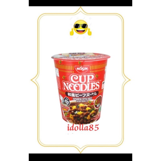 

Nissin Cup Noodle Rasa Kaldu Sapi Ala Jepang/Mie Cup Beef Flavour