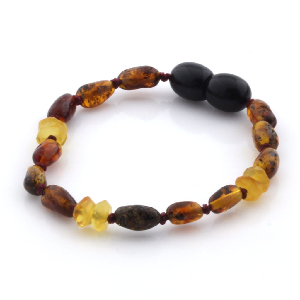 CE81 Gelang Baltic Amber tumbuh gigi bayi.