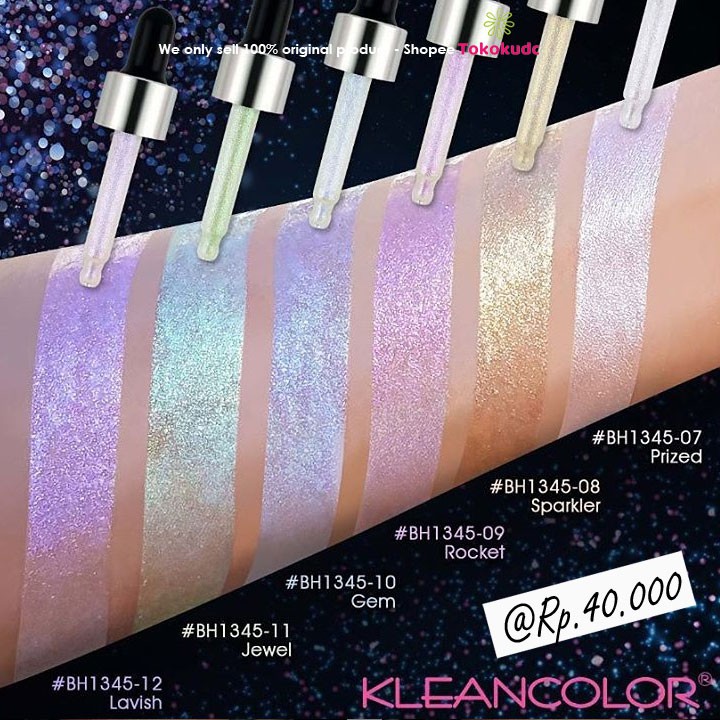 KLEANCOLOR BEAM BOOST LIQUID HIGHLIGHTERS GLITTER DROPS