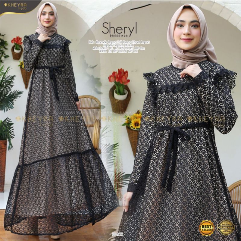 Shery bruklat dress broklat tile pesta kondangan formal