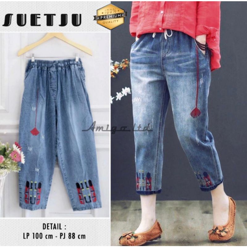 CELANA JEANS WANITA BAGGY SUEJU