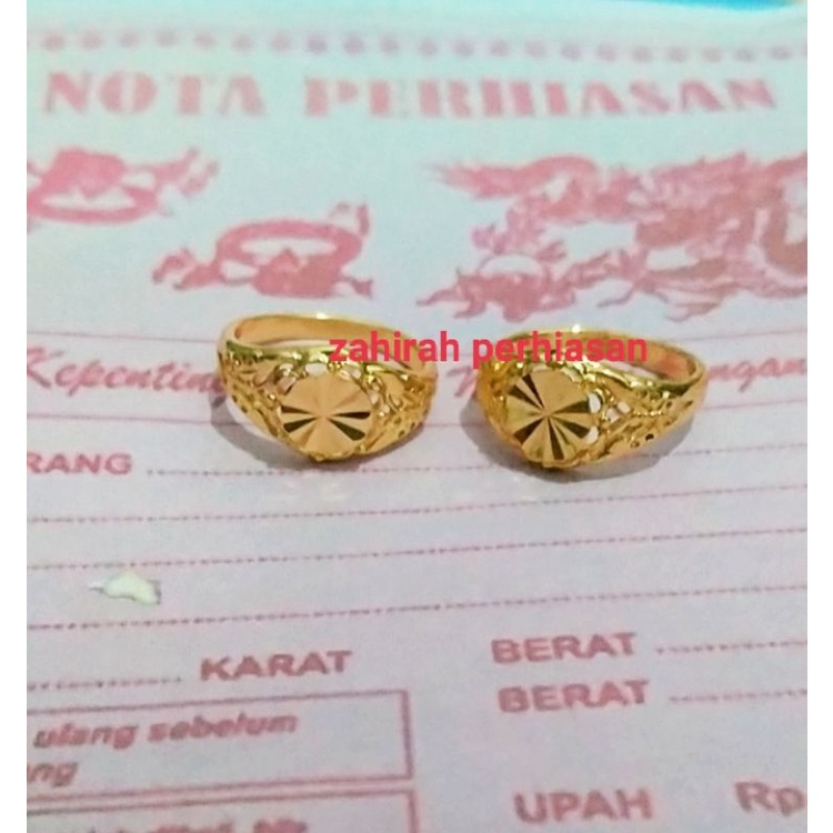 CINCIN COIN LAPIS EMAS 24K BELI 1 GRATIS 1