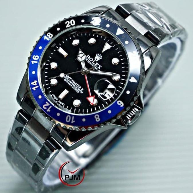 HOTSALE Jam Tangan Pria Rolex Rantai GMT Automatic Matic Rolex GMT