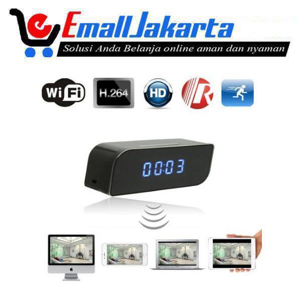 Camera Wfi Bentuk Alarm Clock Camera Mini 720P Video Recorder