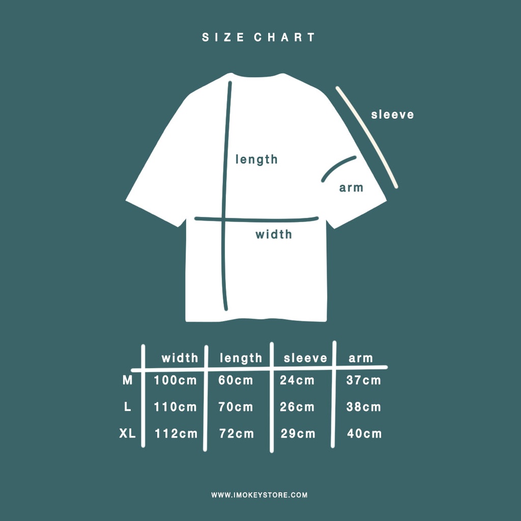 Imokey Texto Shirt - Kaos Oversize Pria / Wanita