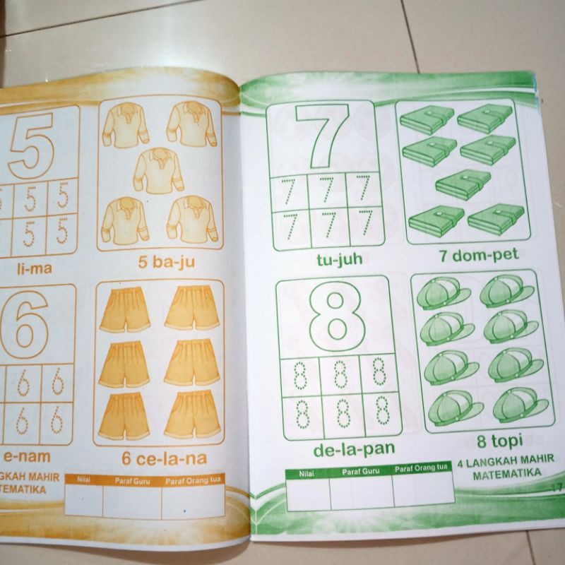 buku anak, buku 4 langkah mahir matematika paud (21×28cm)