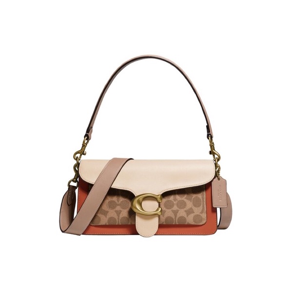 COACH SHOULDER BAG TABBY 26 WITH SIGNATURE CANVAS - LAUKKU (91215)