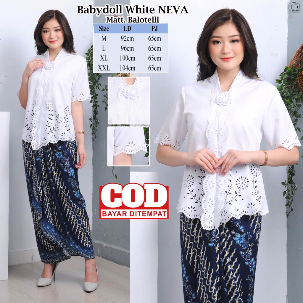 Atasan Kebaya Encim Modern Terbaru / Kebaya Wisuda Elegan / Kebaya Moderen Neva / Kebaya Tunangan Mewah-1