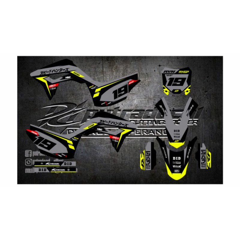 decal motor crf150l superglossy tebal 500micron
