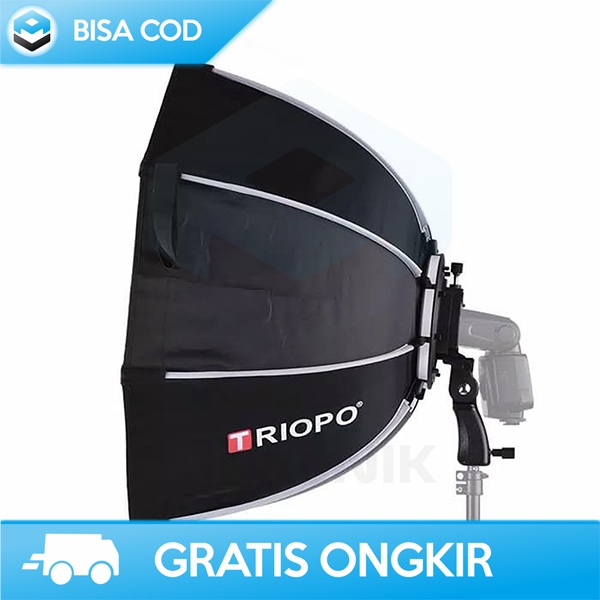 PAYUNG SOFTBOX REFLEKTOR FLASH OTCAGONAL UMBRELLA BY TRIOPO KS65 65CM