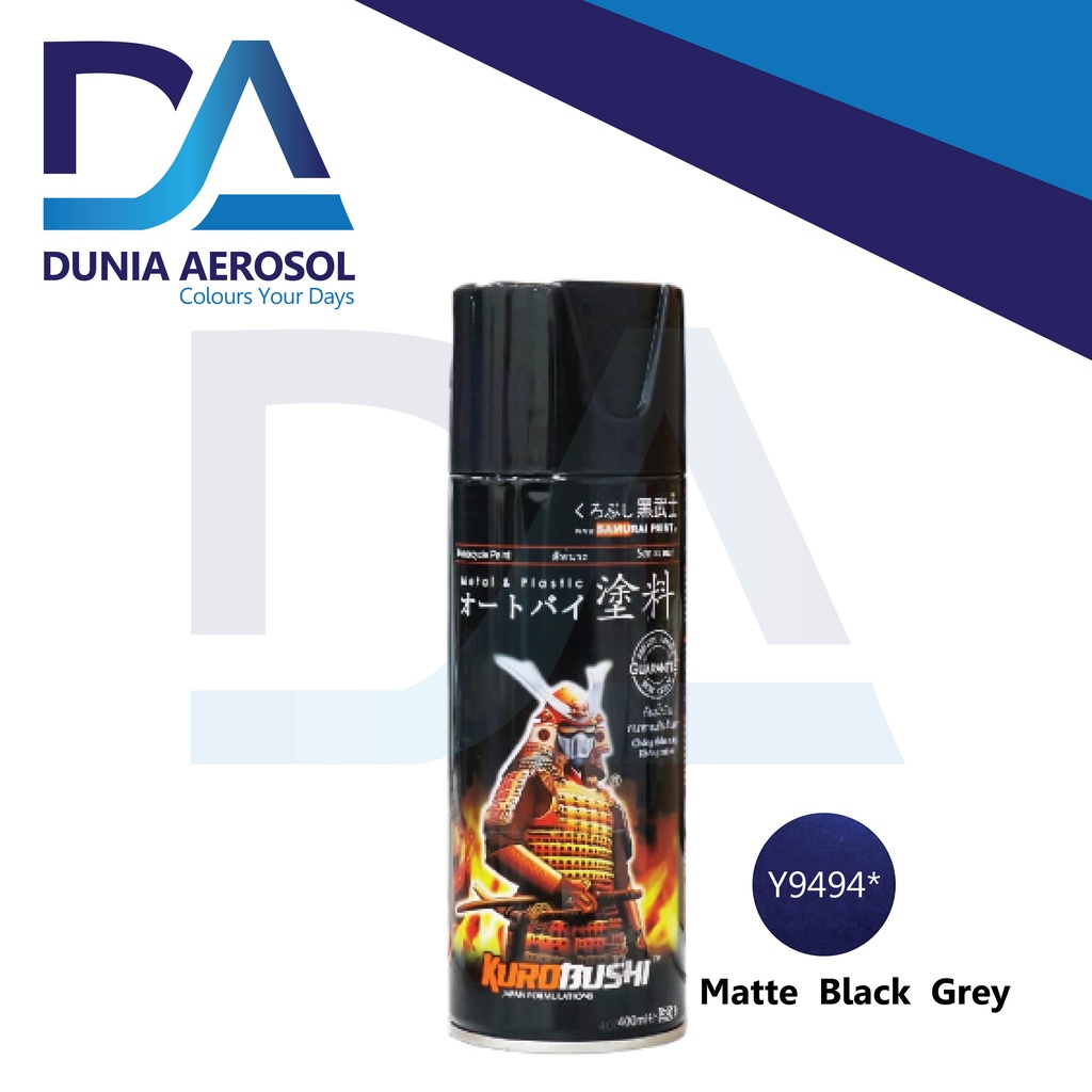 Samurai Paint Matte Black Grey Y9494 Navy Blue Yamaha Cat Semprot Pilox