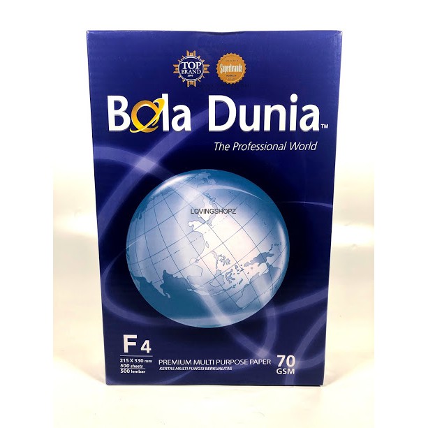 

Kertas Bola Dunia 70 gram F4