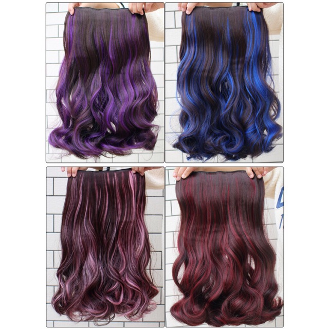 Hairclip ombre / ombre hair wavy bisa cuci catok berkualitas termurah