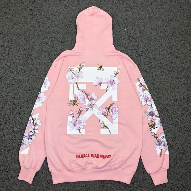 HODDIE OFF WHITE SAKURA JAPAN PINK | OUTERWEAR | SWEATER