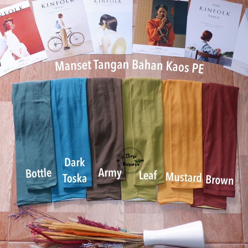 MANSET TANGAN wanita bahan kaos pe harga 1 pasang kiri dan kanan