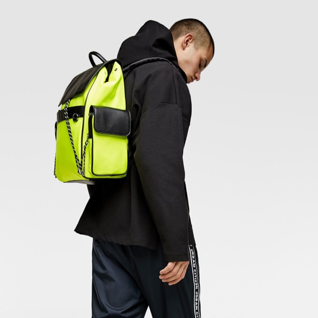 Zara neon man backpack