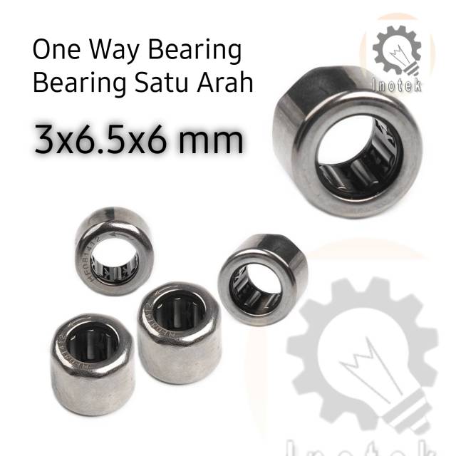 Mini One Way Bearing 3x6.5x6 mm - Miniature Bearing One Way