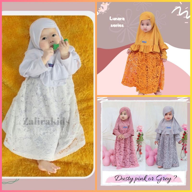Gamis Bayi Lunara Series by Zalira Kids