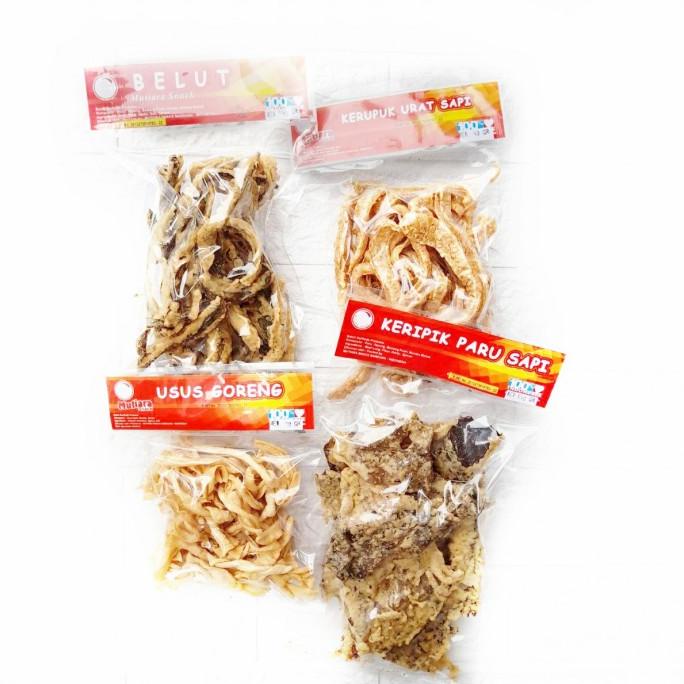 

Paket Aneka Cemilan Lauk Crispy Oleh Khas Bandung (Paru, Belut, Usus