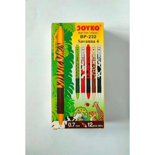 

Pulpen Pena Ball Pen Joyko Bp-232 Savana 4 (1 Pack/12Pcs)