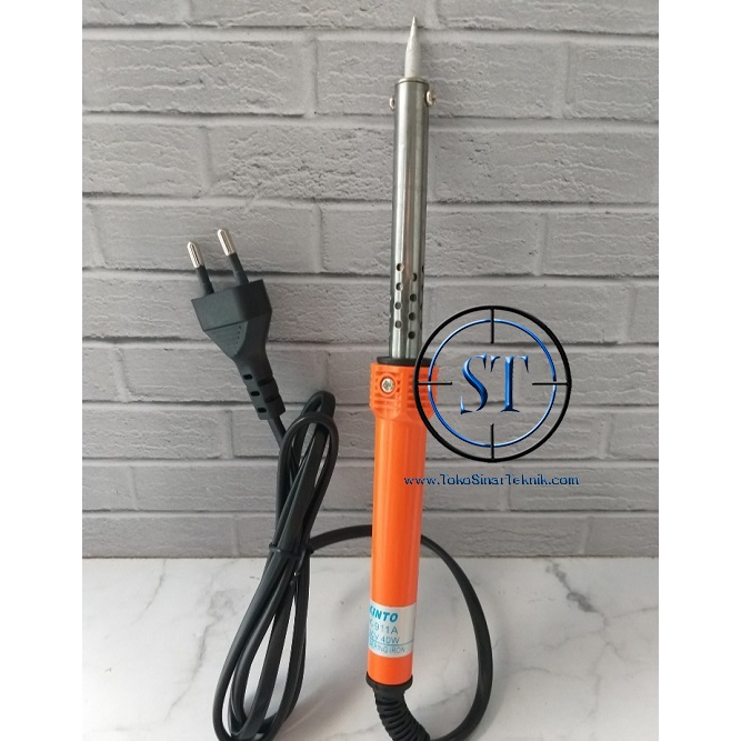 Solder Mata Kristal 60 Watt Orange Soldering Iron Electronic HQ Ujung Kristal Cepat Panas Heat 60W 220V