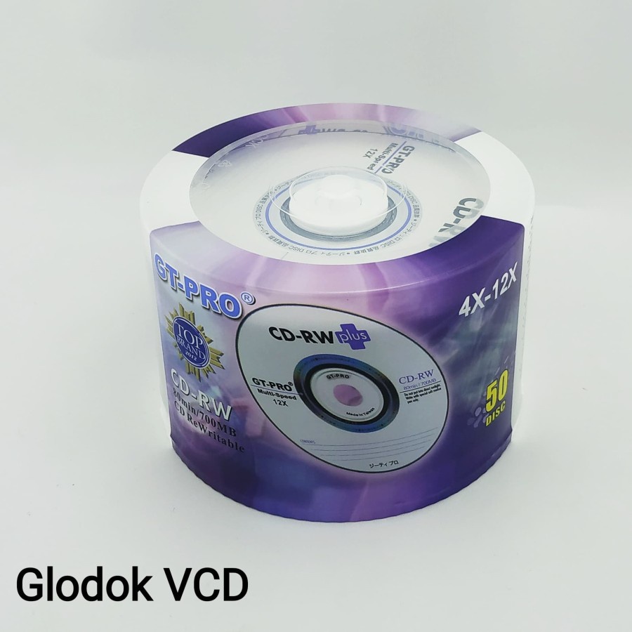 GT-Pro CD-RW Plus / CD Kosong Disc Blank isi 50pcs