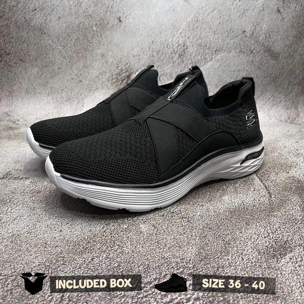 Sepatu Skechers Arch Fit Modern Rhythm Black Sepatu Wanita