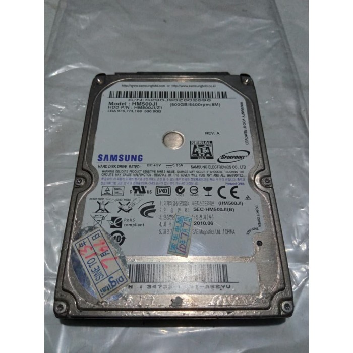 Hardisk Internal Notebook/Laptop, Seagate (Samsung), 500 GB, SATA, 2,5