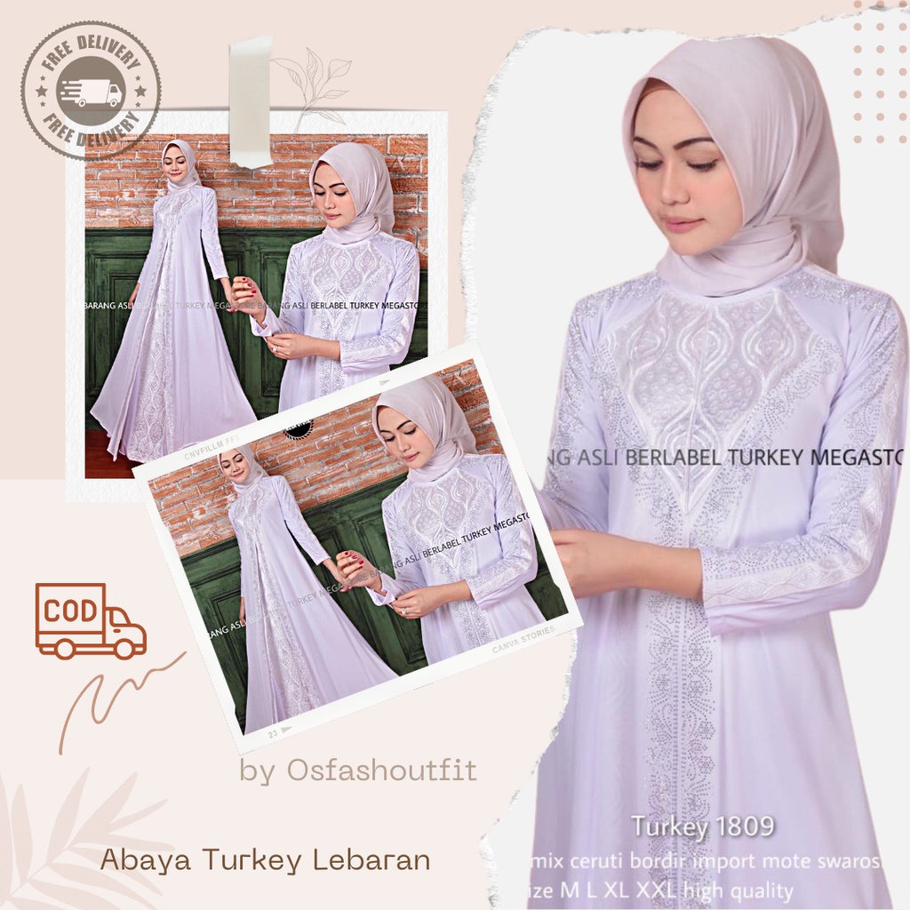 Gamis Abaya Putih Polos Bordir Ori Bahan Jersey Pesta Lebaran 2022 Dan Baju Abaya Putih Turki Arabia