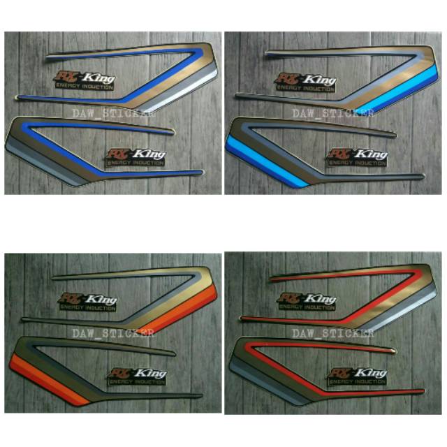 Striping Sticker  Lis Body Motor  Yamaha RX KING Tahun 1990 