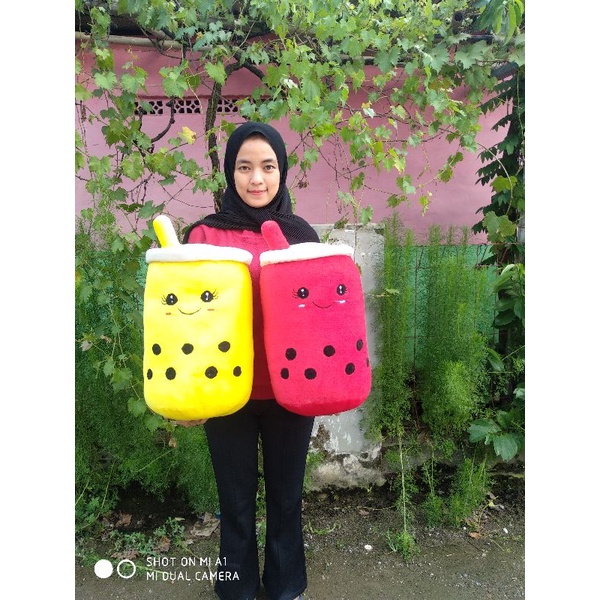 CUCI GUDANG Boneka Boba milk tea hits XL VIRAL TERMURAH