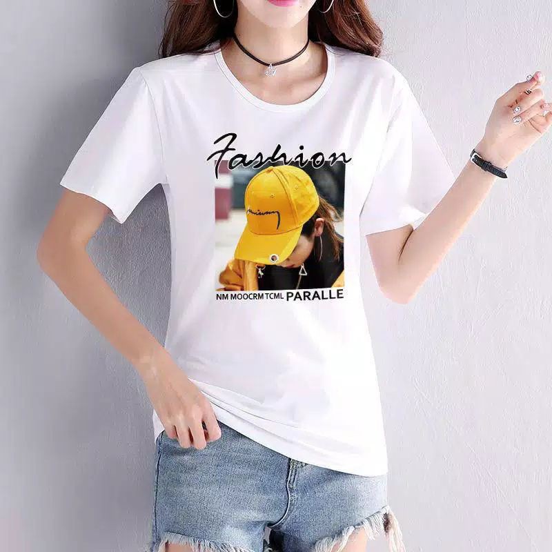 KAOS WANITA  IMPOR - BAHAN KATUN