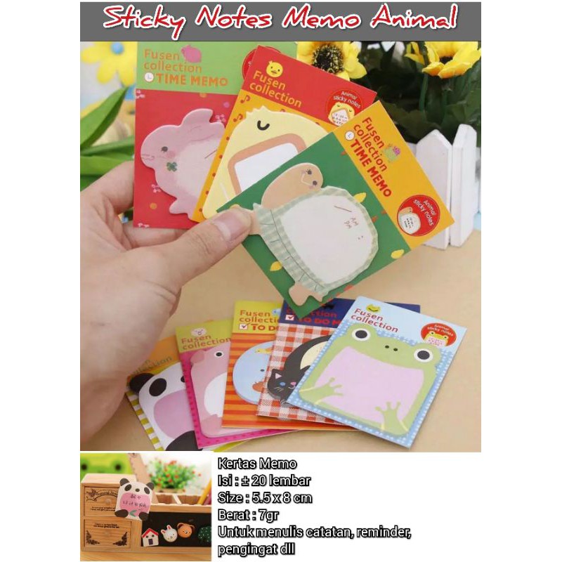 Sticky Notes Memo Tempel Kertas Catatan Pembatas Buku