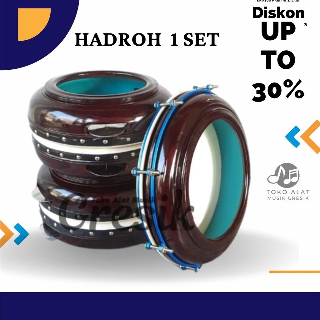 Rebana Hadroh Satu Set Bas Banjari Murah