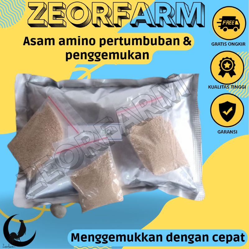 Vitamin penggemuk hormon pertumbuhan ayam Kucing anjing asam amino 20 GR