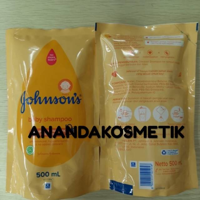 REFILL JOHNSON BABY SHAMPOO 500ML