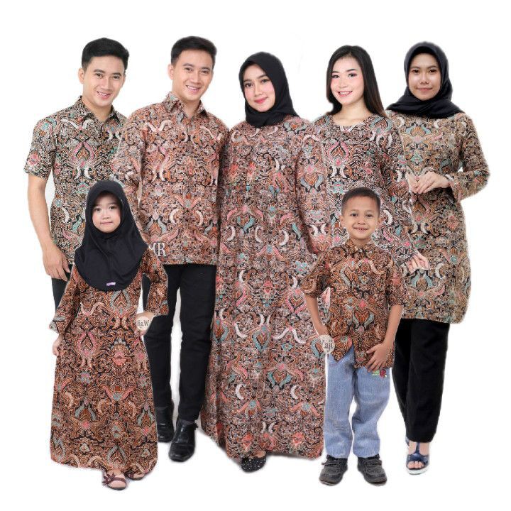 Toko Grosir Promo Batik Couple Keluarga Sarimbit Sania Ruffle Batik Ori Ndoro Jowi Motif Cirebon 33aLrlBtQjzk7k