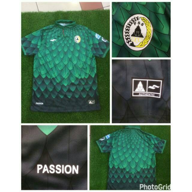 Jersey Kaos Baju Sepak Bola PSS SLEMAN HOME AWAY Motif Bulu Elang Gojek Traveloka Liga 1 2 2017 2018