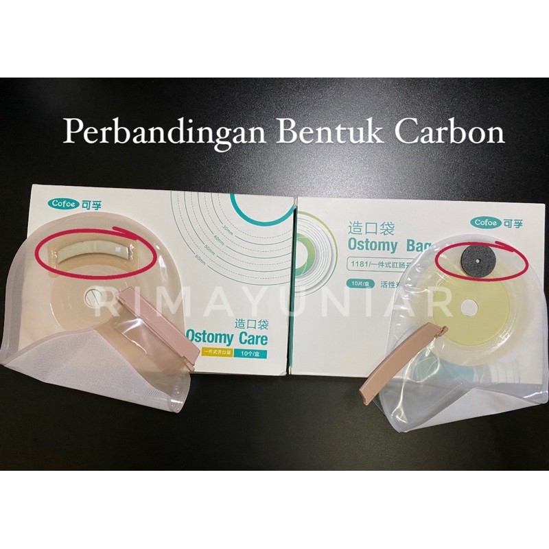 Colostomy Bag / Kantong kolostomi Dewasa Cofoe Carbon