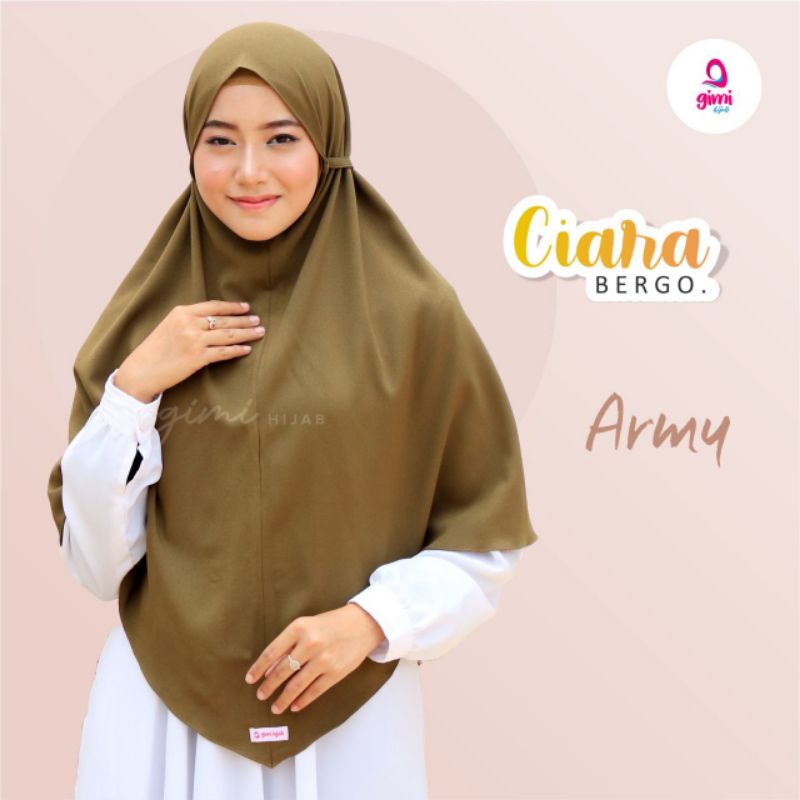 BERGO Warna Army / Ciara Bergo By GIMIHIJAB
